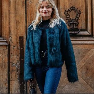 Free People NWT Faux Fur Jacket